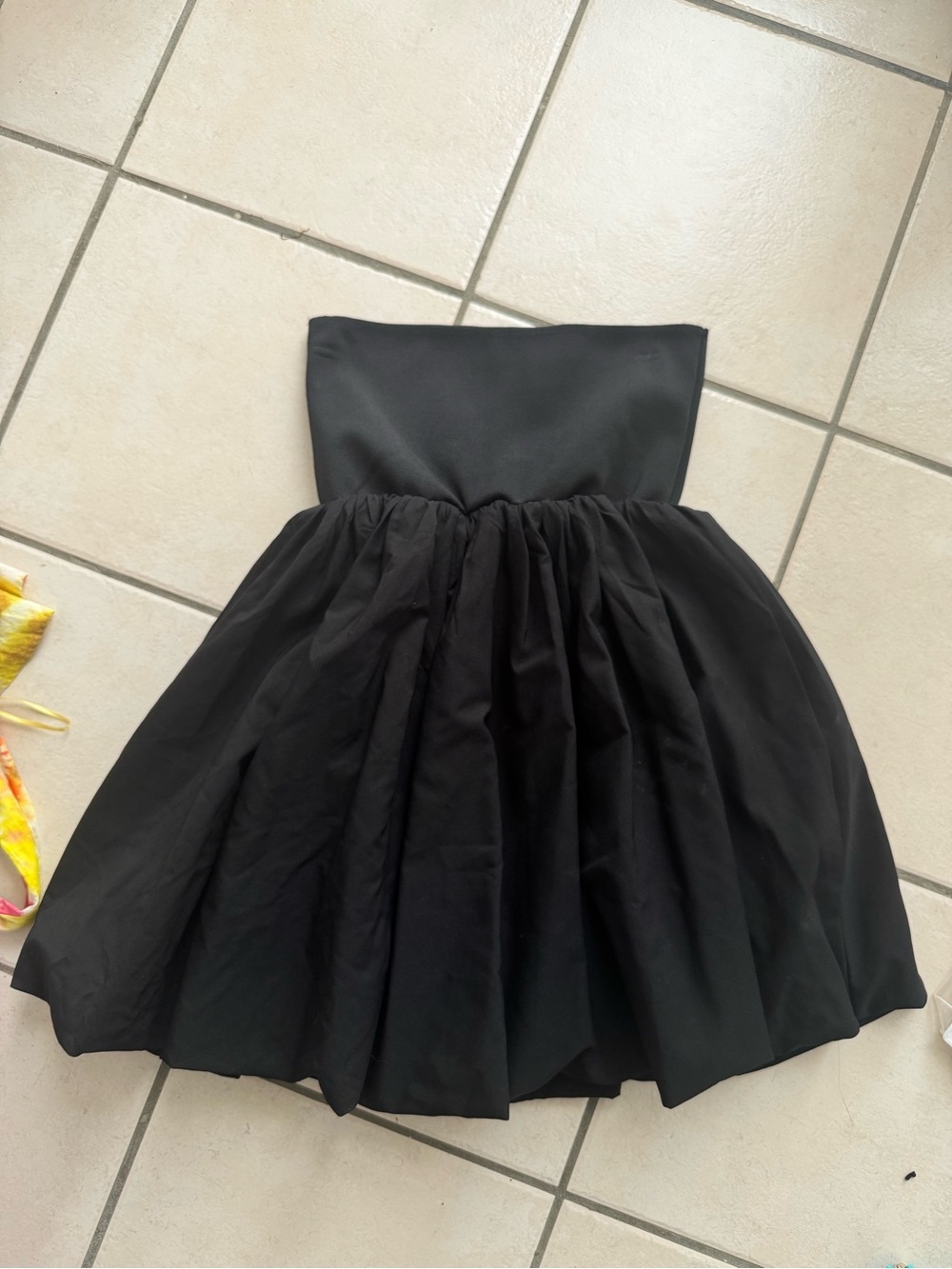 Black Strapless Party Dress